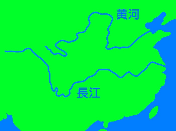中国の地図のイラスト